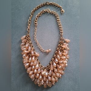 Beaded Bib Statement Necklace